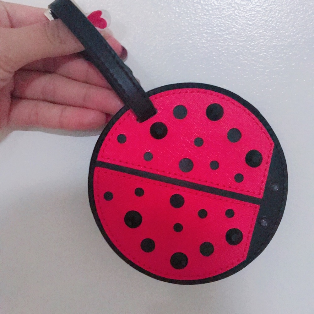 kate spade ladybug luggage tag